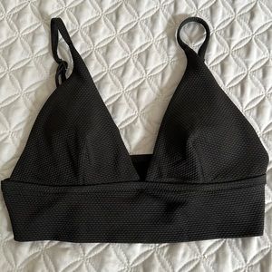 Aerie swim top, black, XS. Excellent used condition.